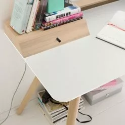 Studio Copenhagen Schreibtisch Stave II - Eiche teilmassiv -Buromobel Verkaufe schreibtisch stave ii eiche teilmassiv weiss eiche hell 5163688