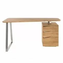 Ars Natura Schreibtisch Tarva - Asteiche 11 Ars Natura Schreibtisch Tarva - Asteiche -Buromobel Verkaufe schreibtisch tarva asteiche teilmassiv asteiche edelstahl dekor 5235988