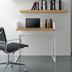 Temahome Schreibtisch Volga - Weiß / Eiche -Buromobel Verkaufe schreibtisch volga weiss eiche 1441950