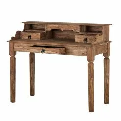 Wolf-Möbel Sekretär Bombay I - Sheesham massiv - Natur -Buromobel Verkaufe sekretaer bombay i sheesham massiv natur 1429041