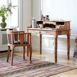 Wolf-Möbel Sekretär Bombay I - Sheesham massiv - Natur -Buromobel Verkaufe sekretaer bombay i sheesham massiv natur 2896905