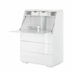 Jahnke Sekretär Cuuba Curve C 10 - Hochglanz Weiß -Buromobel Verkaufe sekretaer cuuba curve c 10 hochglanz weiss 1132638