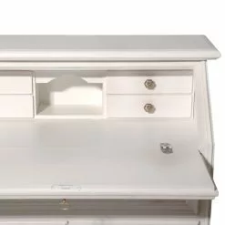 Montreux Sekretär Palermo - Antikweiß -Buromobel Verkaufe sekretaer palermo tulipe teilmassiv weiss 3512245