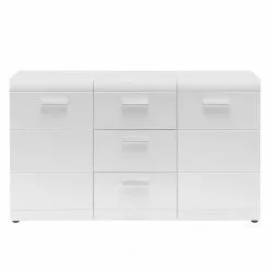 Germania Sideboard Adana - Hochglanz Weiß -Buromobel Verkaufe sideboard adana hochglanz weiss 5151896