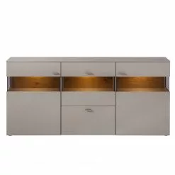 GWINNER Sideboard Anzio - Matt Fango / Balkeneiche - Mit Beleuchtung -Buromobel Verkaufe sideboard anzio mit beleuchtung 4524276