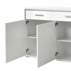 Loftscape Sideboard Arco - Hochglanz Weiß / Weiß -Buromobel Verkaufe sideboard arco hochglanz weiss weiss 4710768
