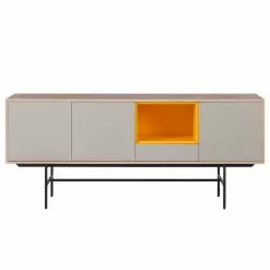Studio Copenhagen Sideboard Caspito - Hellgrau / Eiche -Buromobel Verkaufe sideboard caspito hellgrau eiche 4373640