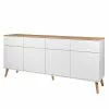 Tenzo Sideboard Dot II - Weiß -Buromobel Verkaufe sideboard dot ii eiche teilmassiv weiss 4148700