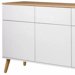 Tenzo Sideboard Dot II - Weiß -Buromobel Verkaufe sideboard dot ii eiche teilmassiv weiss 4148704
