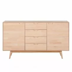 Mørteens Sideboard Finsby - Buche Weißöl -Buromobel Verkaufe sideboard finsby buche massiv 3681713