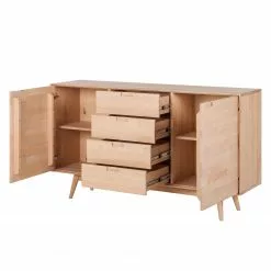 Mørteens Sideboard Finsby - Buche Weißöl -Buromobel Verkaufe sideboard finsby buche massiv 3681745
