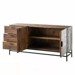 Ars manufacti Sideboard Grasby - Altholz Pinie / Metall - Pinie Dunkel / Schwarz -Buromobel Verkaufe sideboard grasby altholz pinie metall pinie dunkel schwarz 4884992