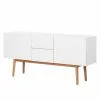 Mørteens Sideboard Lindholm III - Weiß -Buromobel Verkaufe sideboard lindholm iii weiss dekor eiche massiv 3711473