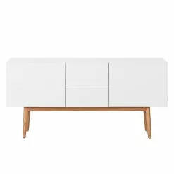 Mørteens Sideboard Lindholm III - Weiß -Buromobel Verkaufe sideboard lindholm iii weiss dekor eiche massiv 3711477