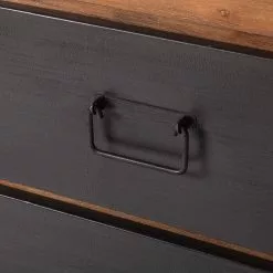 Ars manufacti Sideboard Manchester II - Akazie teilmassiv / Metall - Akazie / Anthrazit -Buromobel Verkaufe sideboard manchester ii akazie massiv metall 4876168