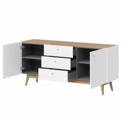 Germania Sideboard Monteo I - Weiß / Eiche 8 Germania Sideboard Monteo I - Weiß / Eiche -Buromobel Verkaufe sideboard monteo weiss eiche 4943288