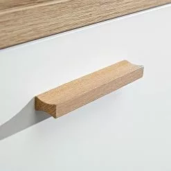 Germania Sideboard Neston I - Matt Weiß / Eiche Sanremo Dekor -Buromobel Verkaufe sideboard neston i supermatt weiss eiche sonoma dekor 637538