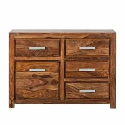 Ars Natura Sideboard Ohio I - Seesham massiv - gewachst -Buromobel Verkaufe sideboard ohio breite 115cm sheesham massiv 1351999