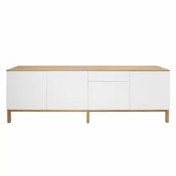 Tenzo Sideboard Patch IV - Eiche teilmassiv - Weiß -Buromobel Verkaufe sideboard patch iv eiche teilmassiv weiss 1557346