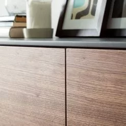 Eva Padberg Collection Sideboard Payara - Echtholzfurnier - Walnuss / Anthrazit -Buromobel Verkaufe sideboard payara walnuss schwarz 4372576