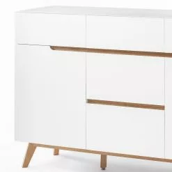 Mørteens Sideboard Tenabo - Matt Weiß / Asteiche -Buromobel Verkaufe sideboard tenabo ii matt weiss asteiche 5237864