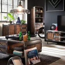 Ars manufacti Sideboard Wharton I - Akazie teilmassiv / Stahl -Buromobel Verkaufe sideboard wharton i mango teilmassiv stahl 5212056