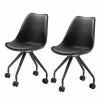 Mørteens Stuhl Jessen (2er-Set) - Schwarz -Buromobel Verkaufe stuhl jessen 2er set kunststoff stahl schwarz 4584732