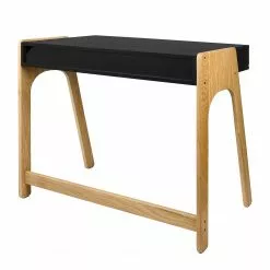 Temahome Schreibtisch Strömsund - Matt Schwarz / Eiche -Buromobel Verkaufe temahome buero 05 01 2017 4318900