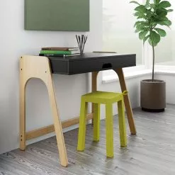 Temahome Schreibtisch Strömsund - Matt Schwarz / Eiche -Buromobel Verkaufe temahome buero 05 01 2017 4318904