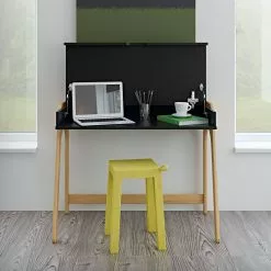 Temahome Schreibtisch Strömsund - Matt Schwarz / Eiche -Buromobel Verkaufe temahome buero 05 01 2017 4318908