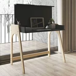 Temahome Schreibtisch Strömsund - Matt Schwarz / Eiche -Buromobel Verkaufe temahome buero 05 01 2017 4318912