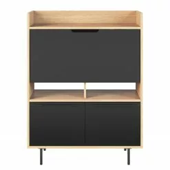 Temahome Sekretär Lomborg - Eiche / Matt Schwarz -Buromobel Verkaufe temahome buero 05 01 2017 4318940