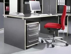 Germania Aufsatzschrank Eugene - Breite 40cm - Anthrazit/Rosales Dekor -Buromobel Verkaufe top square eugene aufsatzschrank breit 40cm m ge ask 0055 4