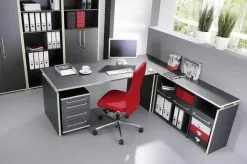 Germania Aufsatzschrank Eugene - Breite 40cm - Anthrazit/Rosales Dekor -Buromobel Verkaufe top square eugene aufsatzschrank breit 40cm m ge ask 0055 5