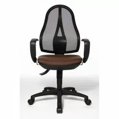 Topstar Drehstuhl Open Point SY - Kunstfaser / Mesh - Dunkelbraun / Schwarz -Buromobel Verkaufe topstar open point drehstuhl dunkelbraun m ts ast opt dbr 1