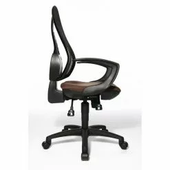 Topstar Drehstuhl Open Point SY - Kunstfaser / Mesh - Dunkelbraun / Schwarz -Buromobel Verkaufe topstar open point drehstuhl dunkelbraun m ts ast opt dbr 3