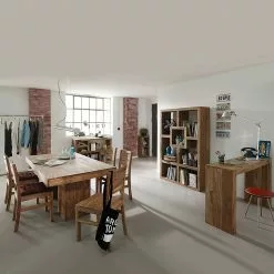 Wolf-Möbel Raumteiler Yoga VI - Sheesham massiv - Natur -Buromobel Verkaufe yoga raumteiler quer 1354336